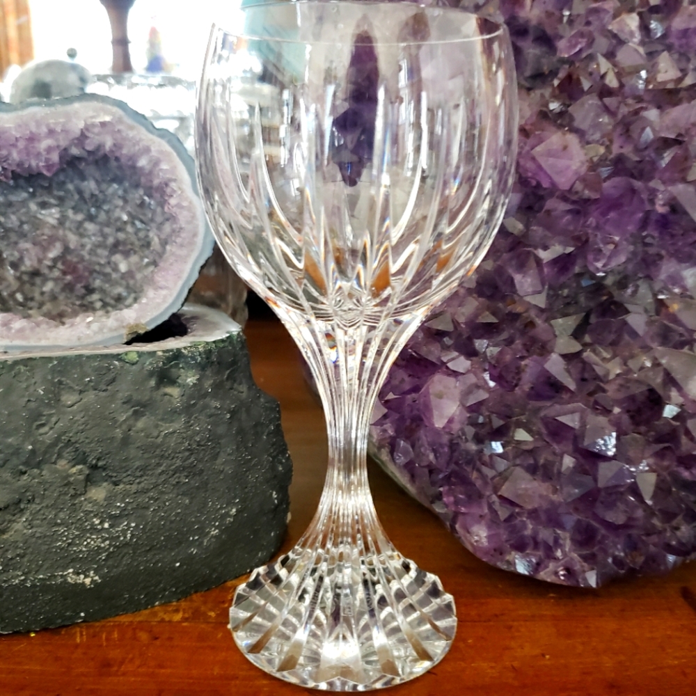 Baccarat Massena crystal wine goblet EUC